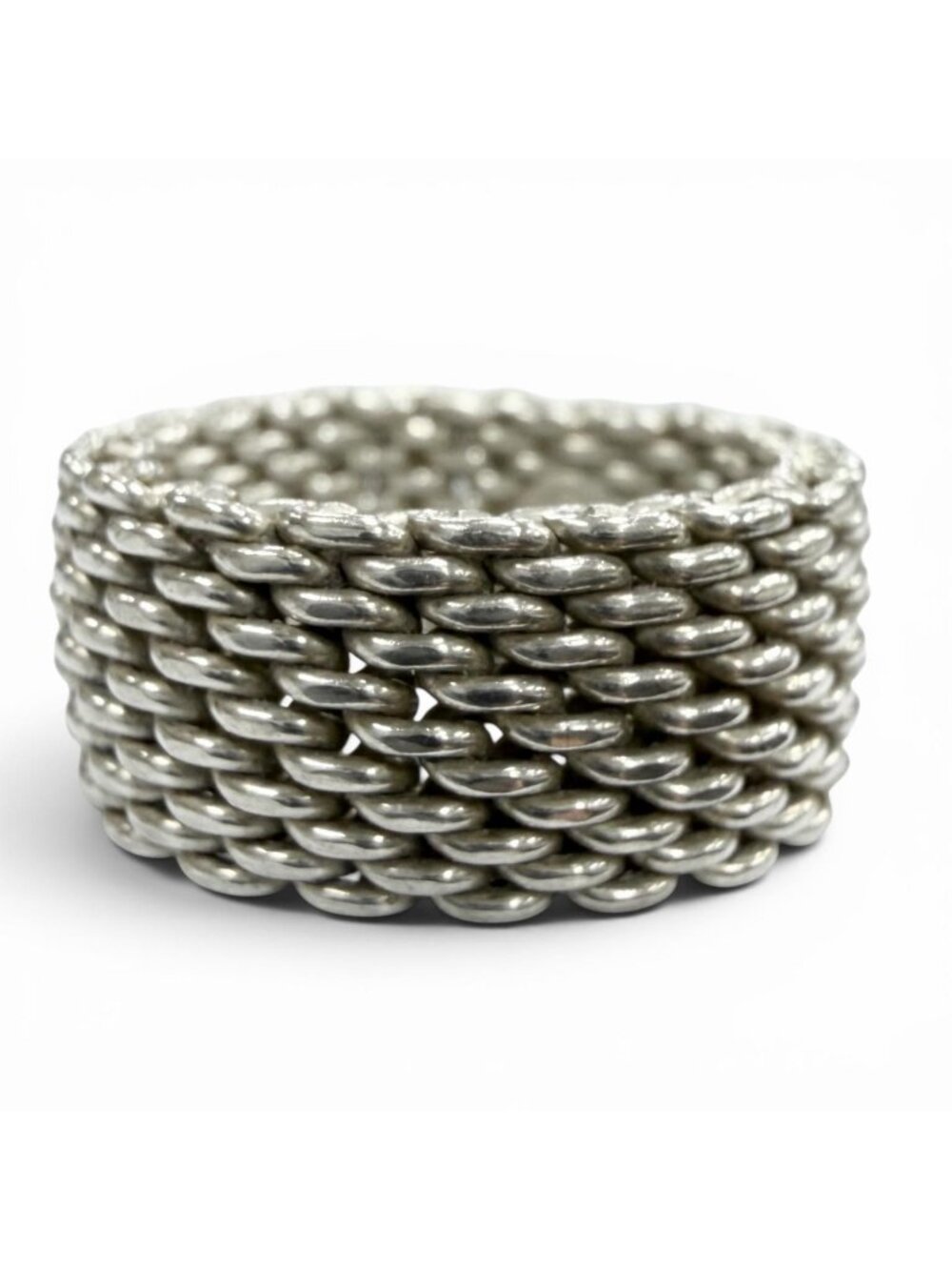 Tiffany & Co Somerset 925 Mesh Ring Silver